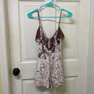 Urban Outfitters Velvet Romper